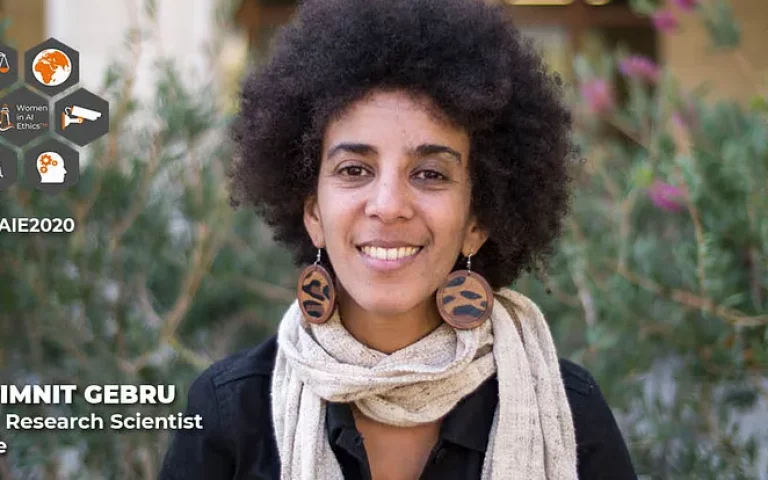 Fireside Chat with Dr.Timnit Gebru – Decolonize #WAIE2020